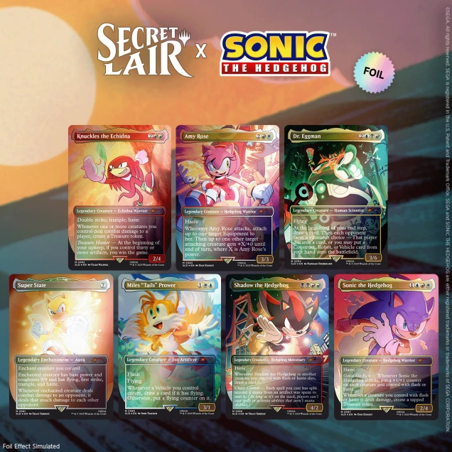 SONIC - Secret Lair x Sonic: Friends and Foes (foils / non foils) (UK)