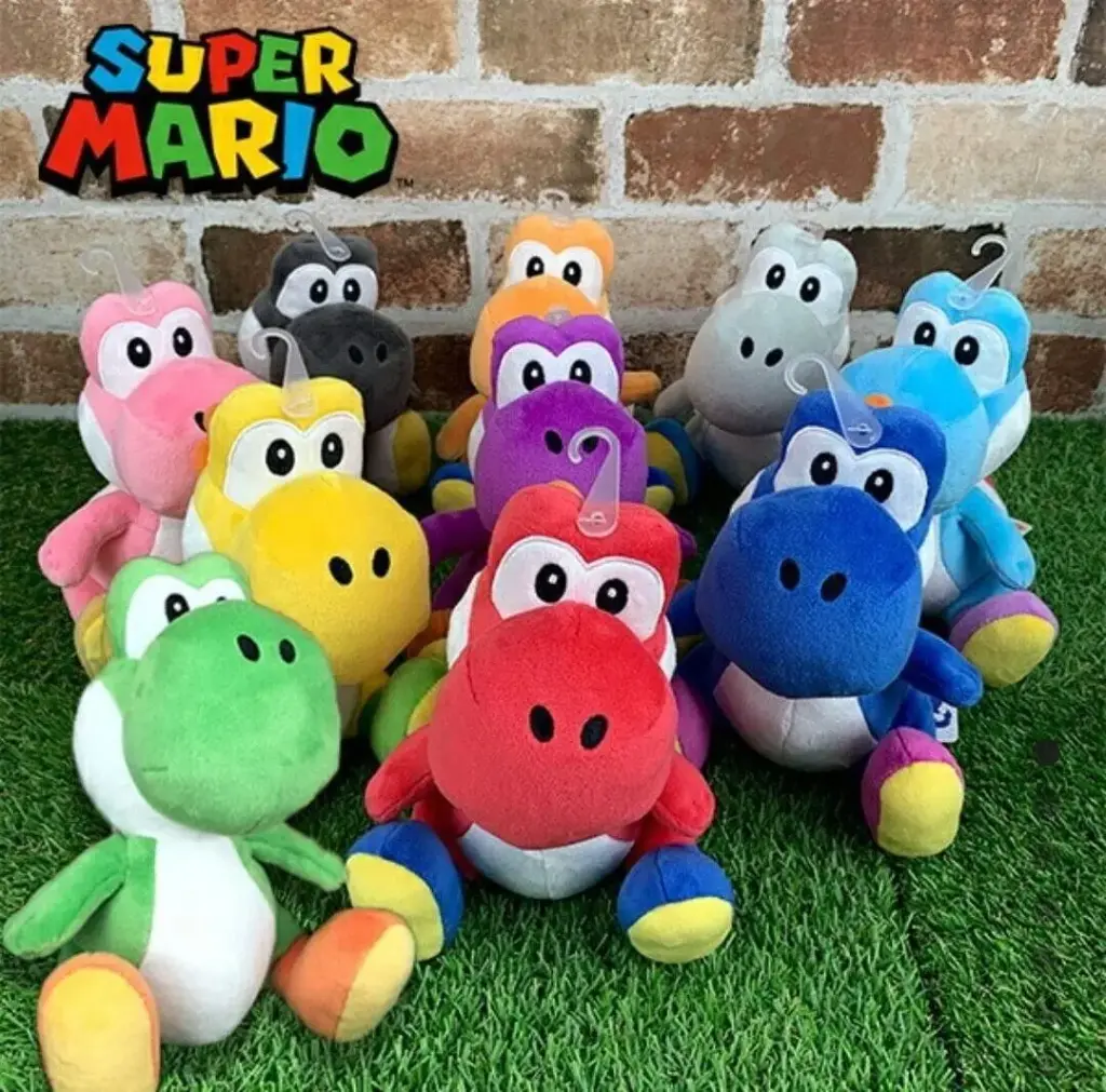 PELUCHE - SUPER MARIO - Yoshi 20cm différentes couleurs