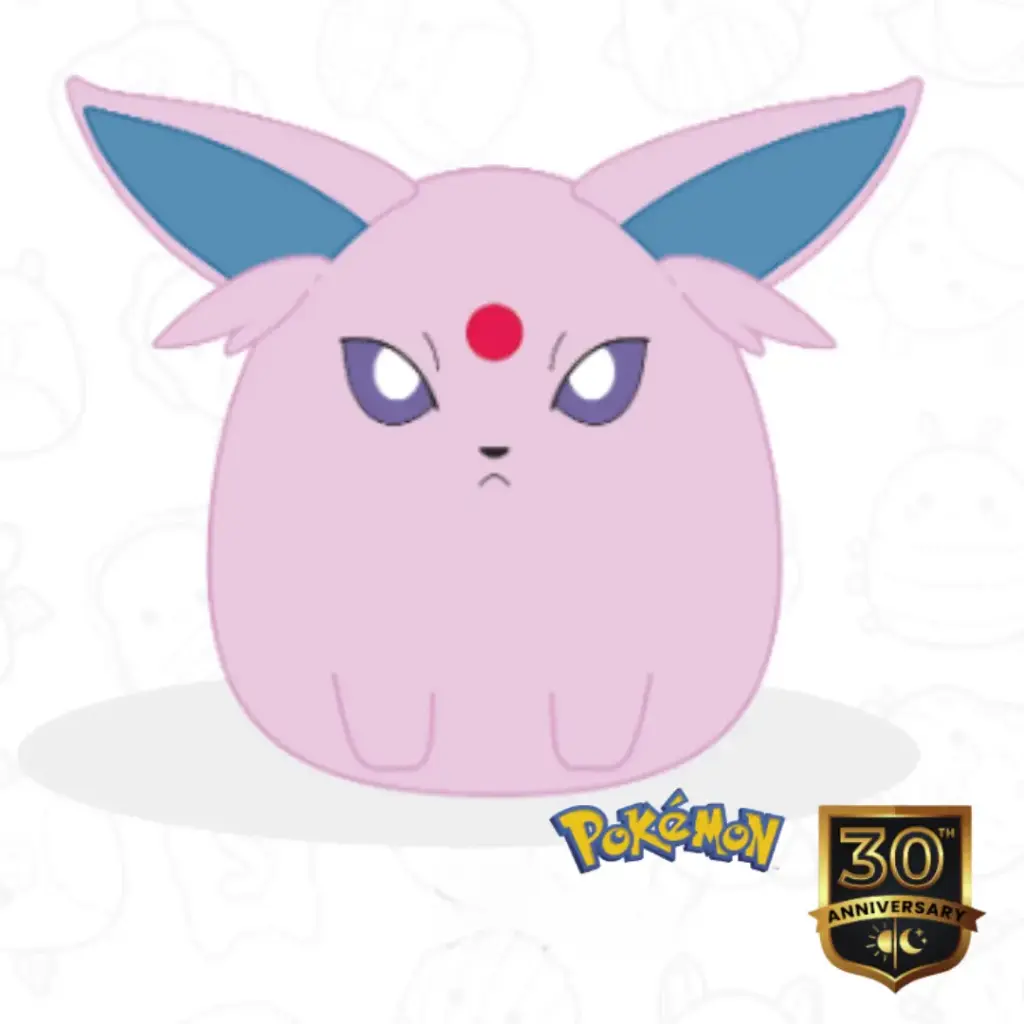 PELUCHE - POKEMON - Squishmallows 14" MENTALI (35cm) 30th Anniversary