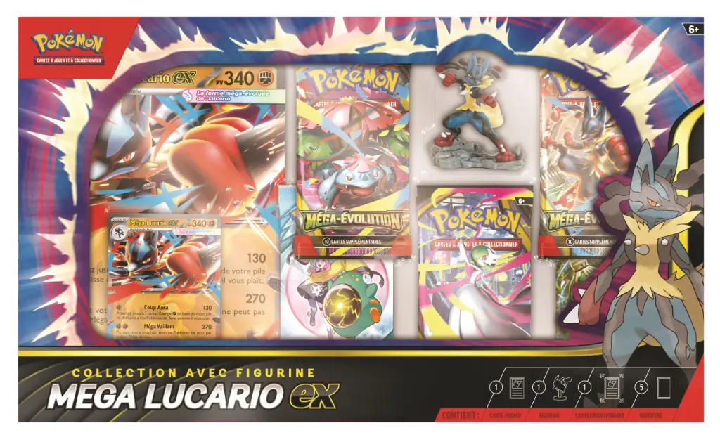 ME01 - Collection avec Figurine Mega-lucario-EX (FR) x1 (Neuf)
