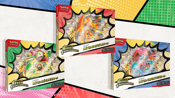 ME02.5 - Coffret Méga-Méganium ou Méga-Roitiflam-ex ou Méga-Aligatueur-ex (FR)