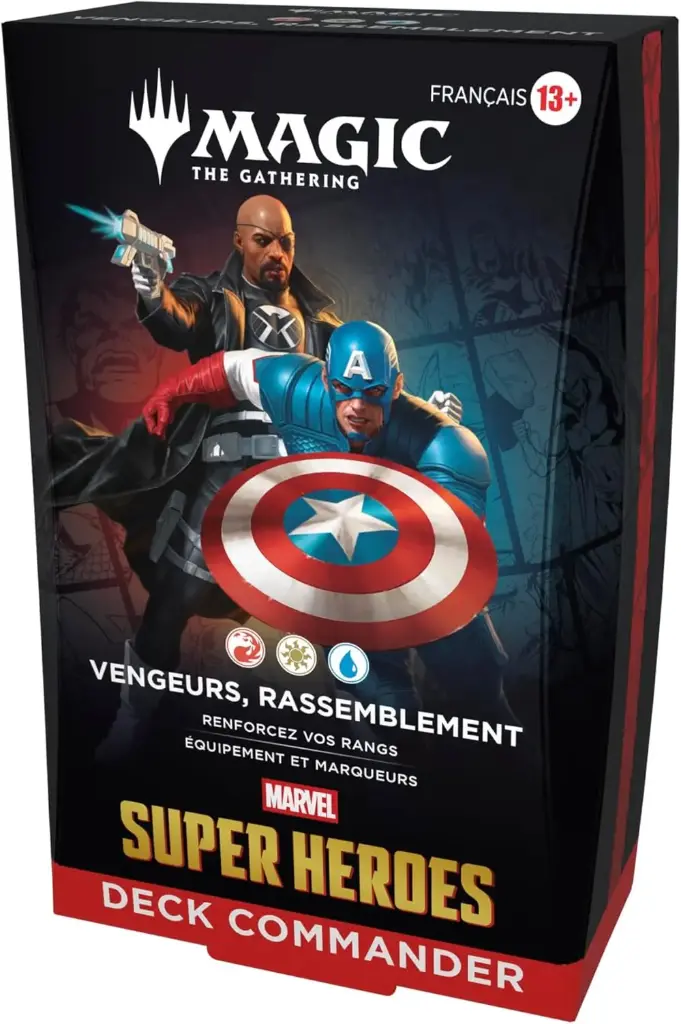 SUPER HEROES - Deck Commander MTG MSH Deck SD1-4 (FR) (Vengeurs, Rassemblement)