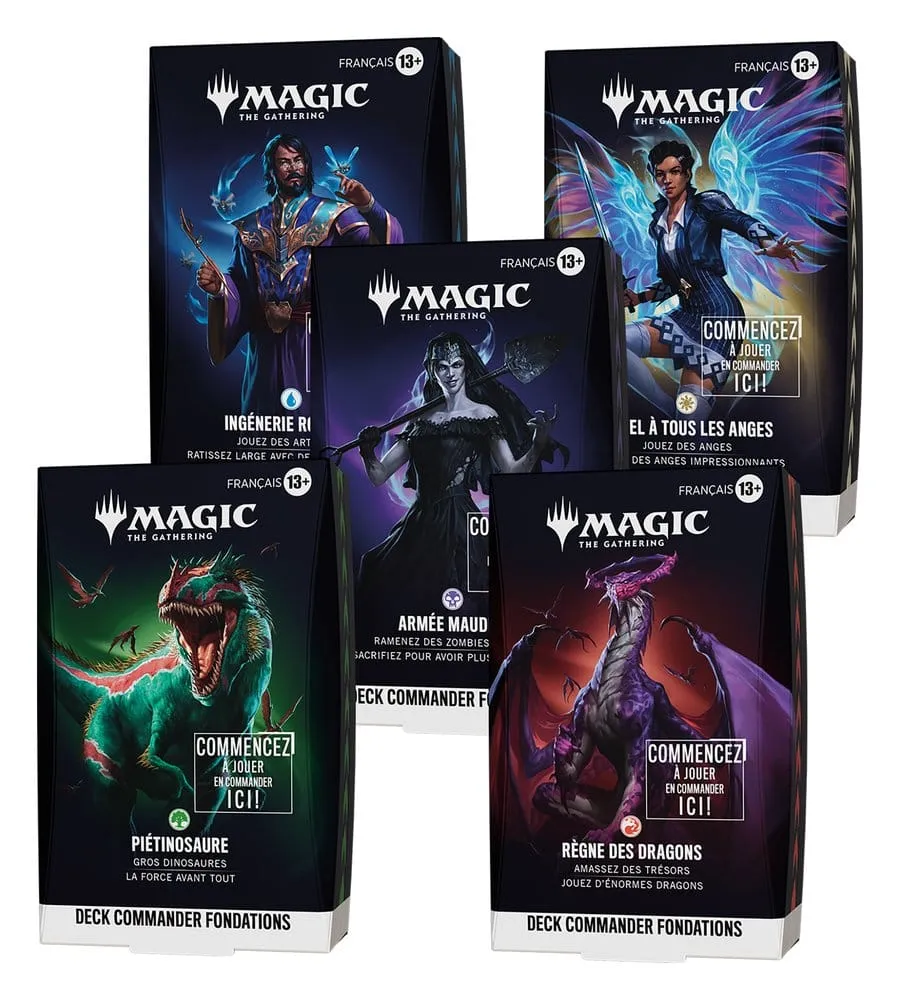 [WOTCD59311010] FONDATIONS - Deck Commander MTG x5 (FR)