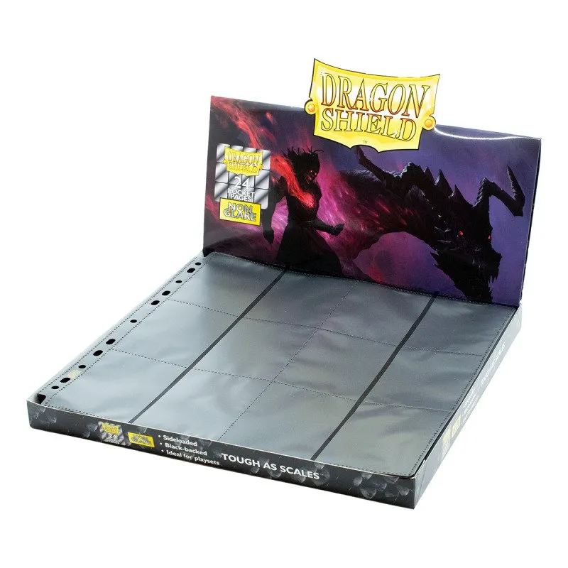 [AT-10314] CLASSEUR - Dragon Shield - 24-Pocket Pages: Non-Glare Front [Sideloaded] (50 Pages)