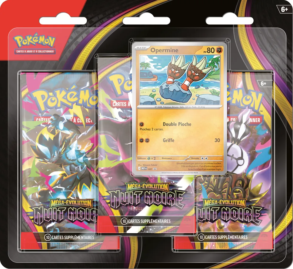 [POK1010419102] ME05 - TriPack 3 booster Nuit Noire Opermine (FR) x1