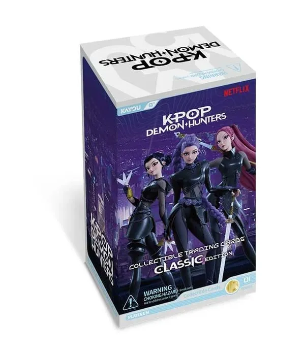 K-POP Demon Hunters - KAYOU CARD - Présentoir de 12 packs de booster blister classic Série A1 (5 cartes) (US)