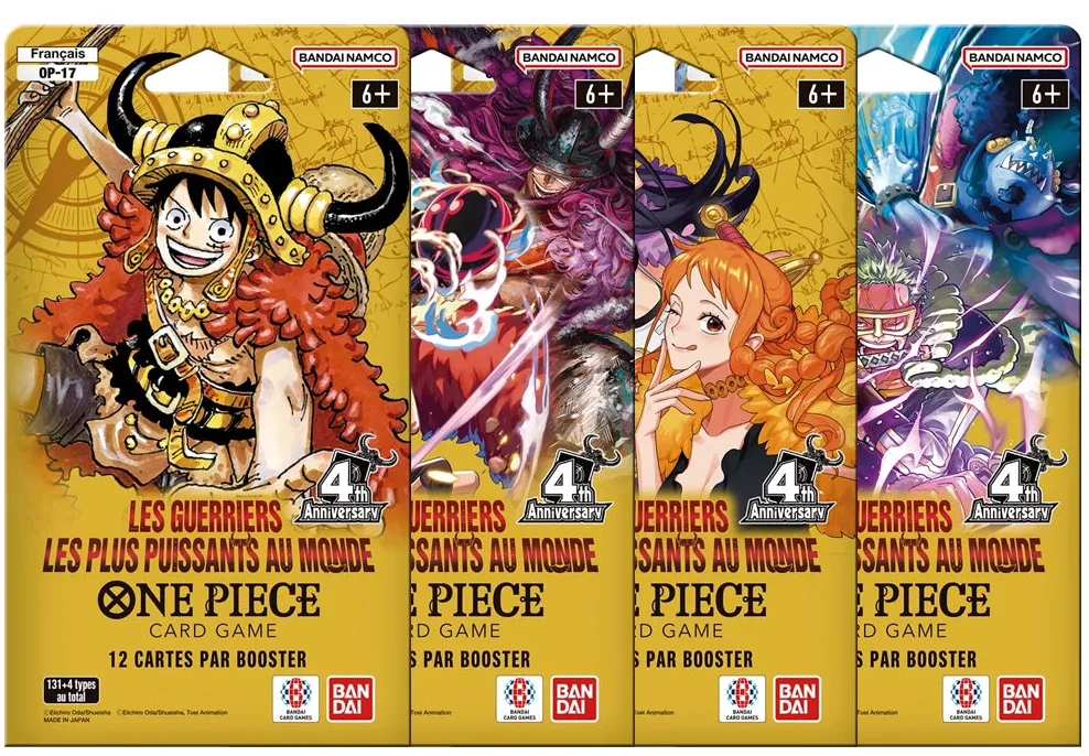 [2863377] ONE PIECE - OP-17 - LES GUERRIERS LES PLUS PUISSANTS AU MONDE (4th Anniversaire) Blister carton (x1 booster) (FR)