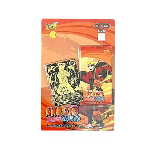 Naruto : Blister de quatre booster + une carte promo 5 yuan Série 2