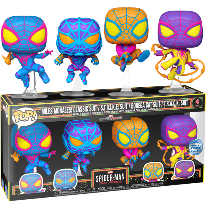 [230864] MARVEL - SPIDERMAN - MILES MORALES - POP - 4pk Special Edition