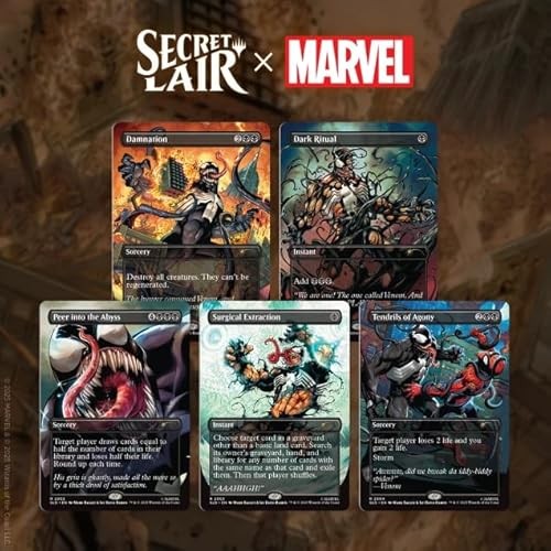MARVEL'S SPIDER-MAN - Secret Lair x : Venom UNLEASHED (foils / non foils) (UK)