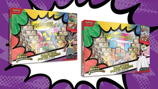 ME02.5 - Collection poster Premium Méga-Lucario ou Méga-Gardevoir (FR)