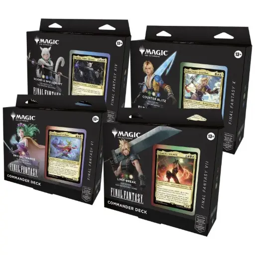 [D38451010] FINAL FANTASY - Deck Commander MTG display (FR) x4