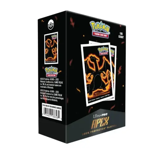 UP - Pokémon : Apex Deck Protector Sleeves: Neon Kanto : Charizard (105 Sleeves)