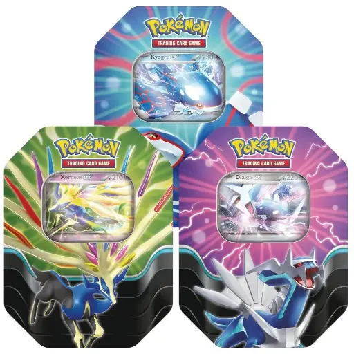 POKEBOX - Boîtes Légendes Azur Kyogre-ex, Xerneas-ex ou Dialga-ex Illustration Aléatoire (FR)